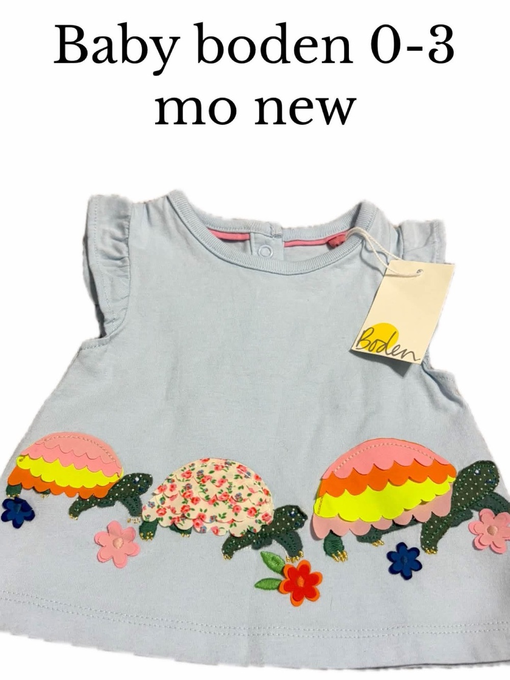 Baby boden turtle shirt
